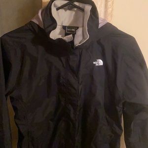 North Face windbreaker water resistant.